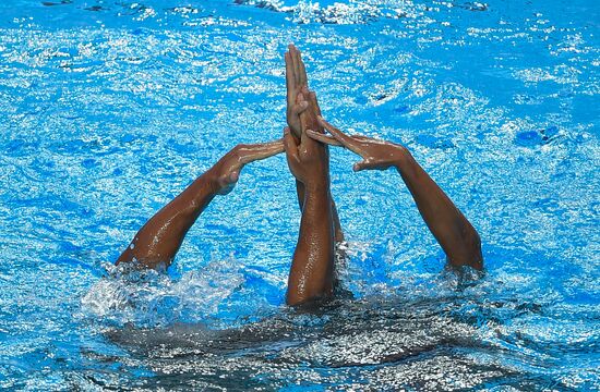 2017 FINA World Championships. Synchronized swimming. Mixed duet free routine. Finals
