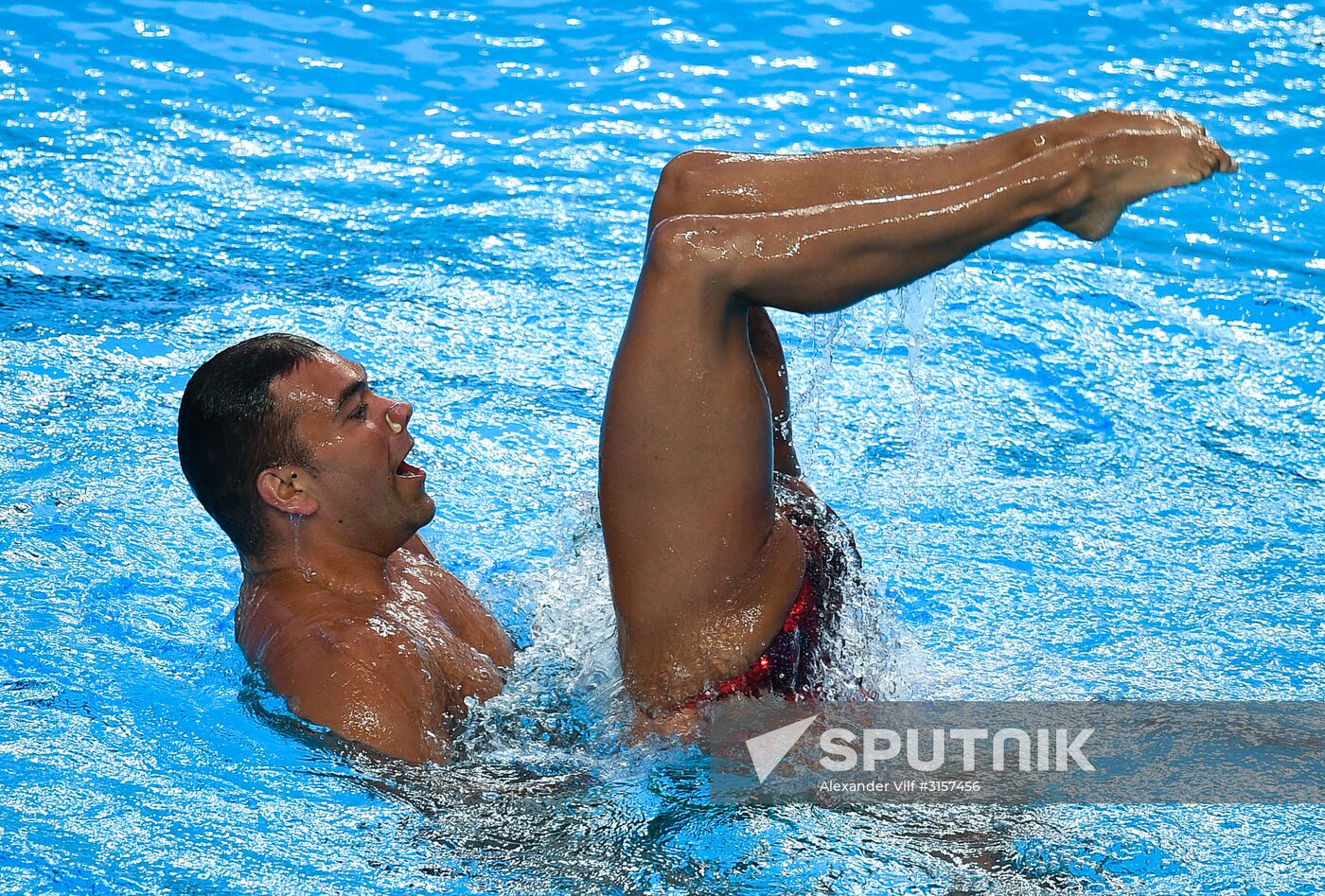 2017 FINA World Championships. Synchronized swimming. Mixed duet free routine. Finals