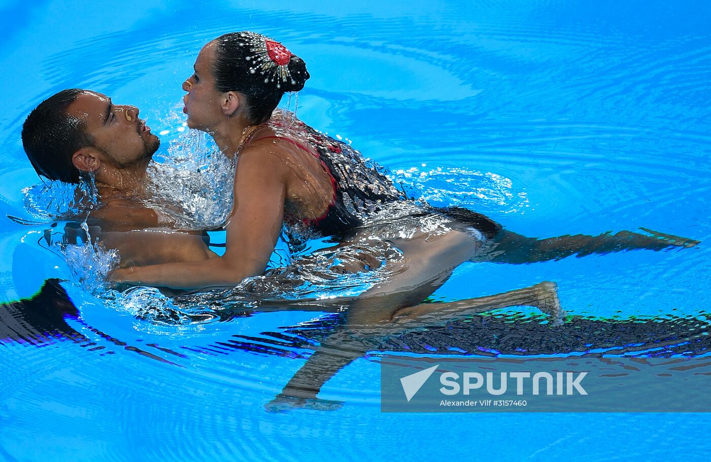 2017 FINA World Championships. Synchronized swimming. Mixed duet free routine. Finals