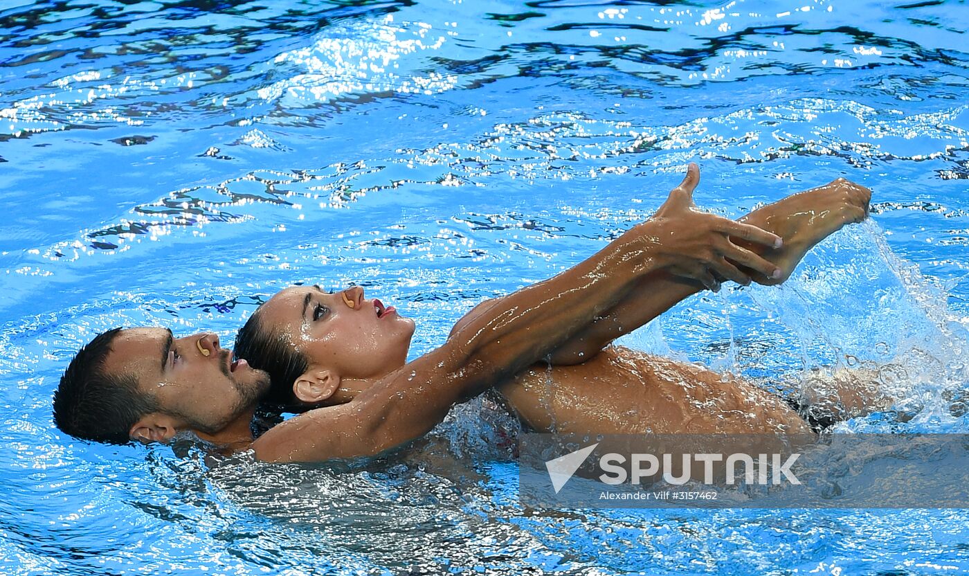 2017 FINA World Championships. Synchronized swimming. Mixed duet free routine. Finals