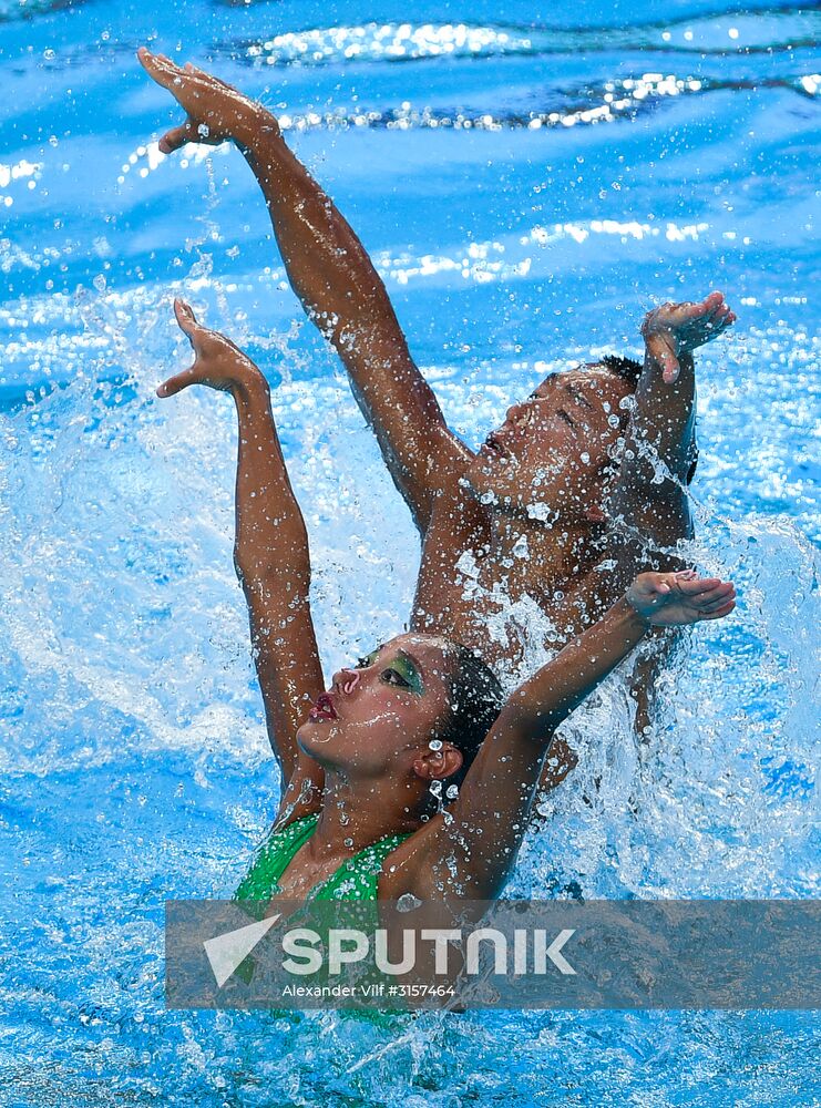 2017 FINA World Championships. Synchronized swimming. Mixed duet free routine. Finals