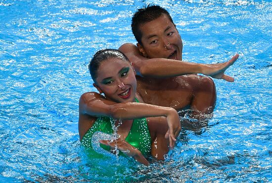 2017 FINA World Championships. Synchronized swimming. Mixed duet free routine. Finals