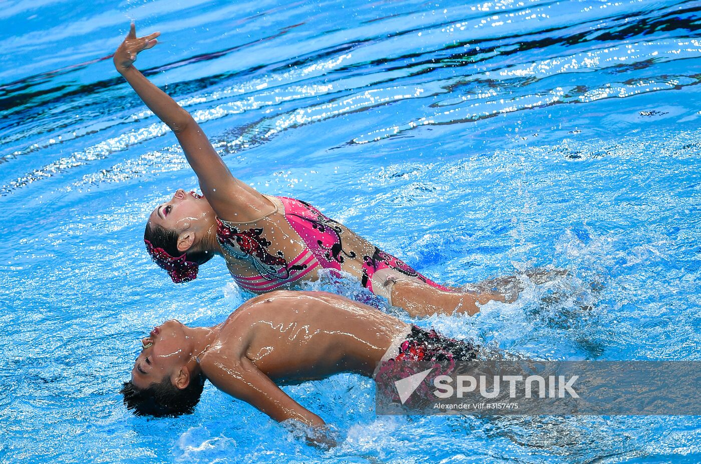 2017 FINA World Championships. Synchronized swimming. Mixed duet free routine. Finals