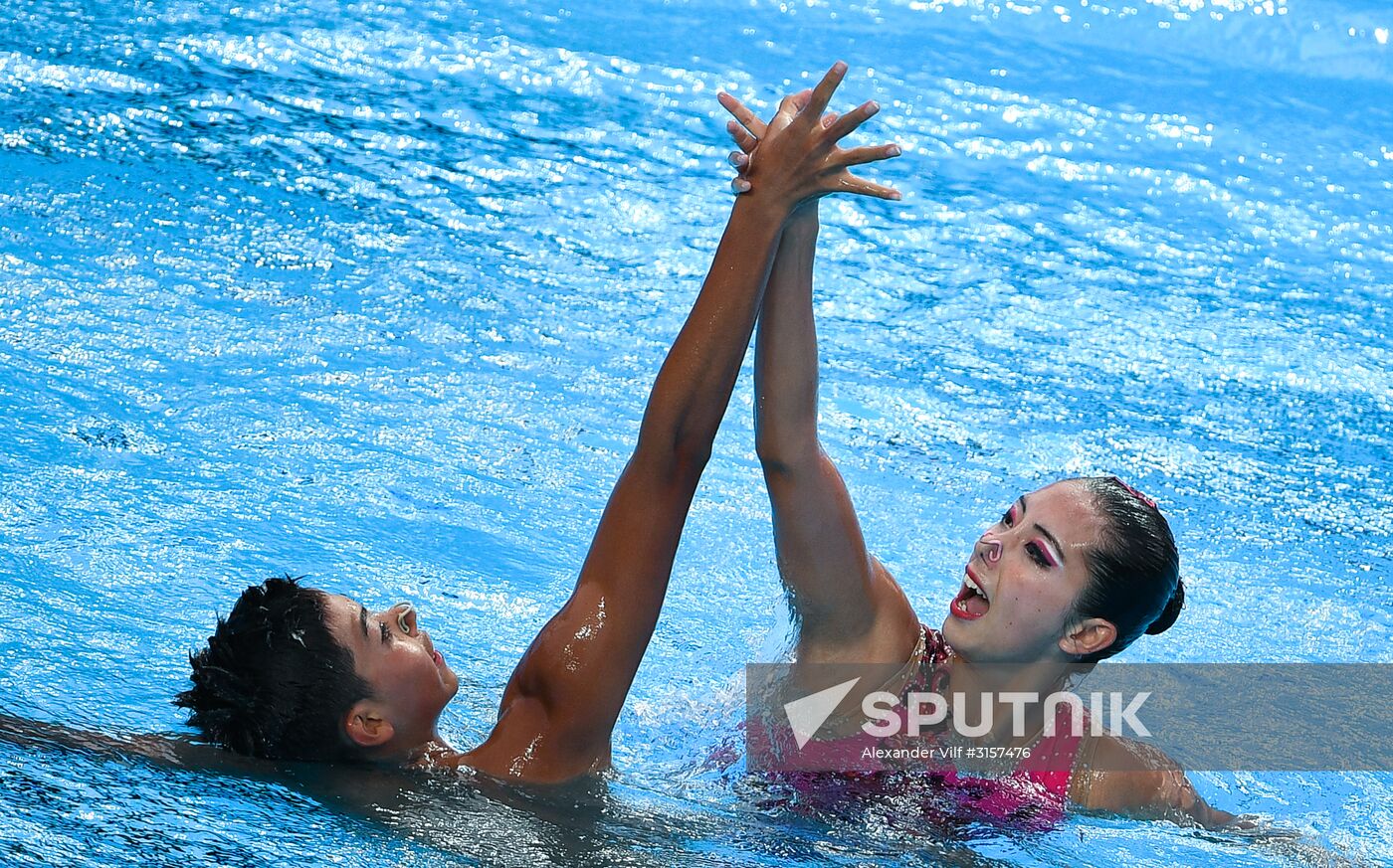 2017 FINA World Championships. Synchronized swimming. Mixed duet free routine. Finals
