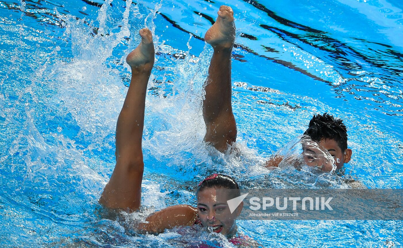 2017 FINA World Championships. Synchronized swimming. Mixed duet free routine. Finals