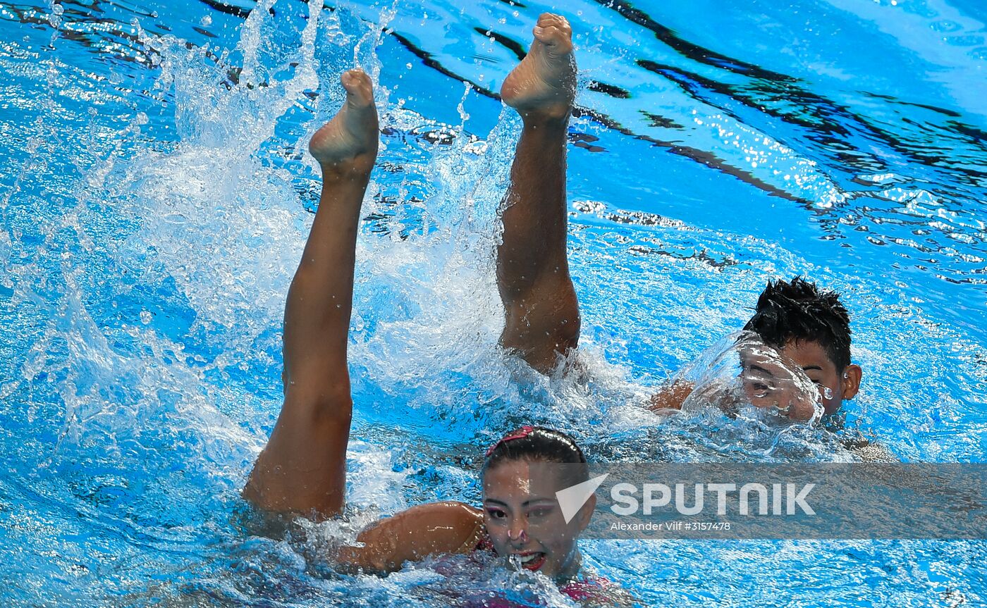 2017 FINA World Championships. Synchronized swimming. Mixed duet free routine. Finals