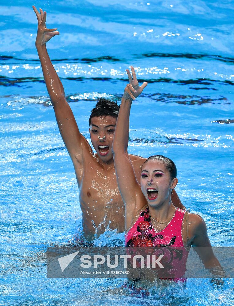 2017 FINA World Championships. Synchronized swimming. Mixed duet free routine. Finals