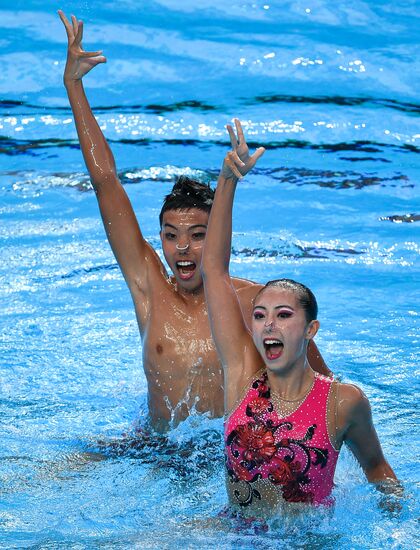 2017 FINA World Championships. Synchronized swimming. Mixed duet free routine. Finals