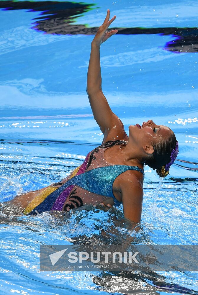 2017 FINA World Championships. Synchronized swimming. Mixed duet free routine. Finals