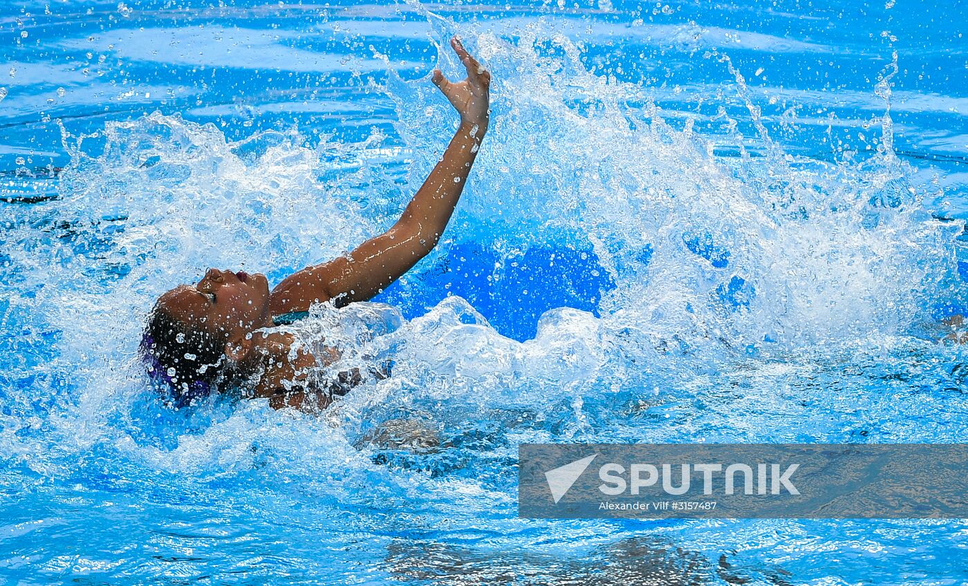 2017 FINA World Championships. Synchronized swimming. Mixed duet free routine. Finals