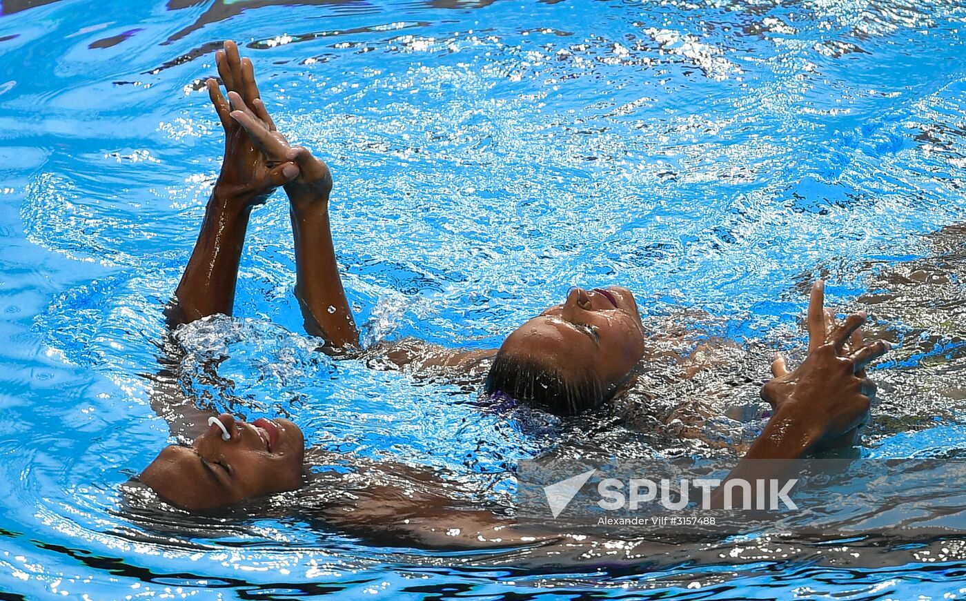 2017 FINA World Championships. Synchronized swimming. Mixed duet free routine. Finals