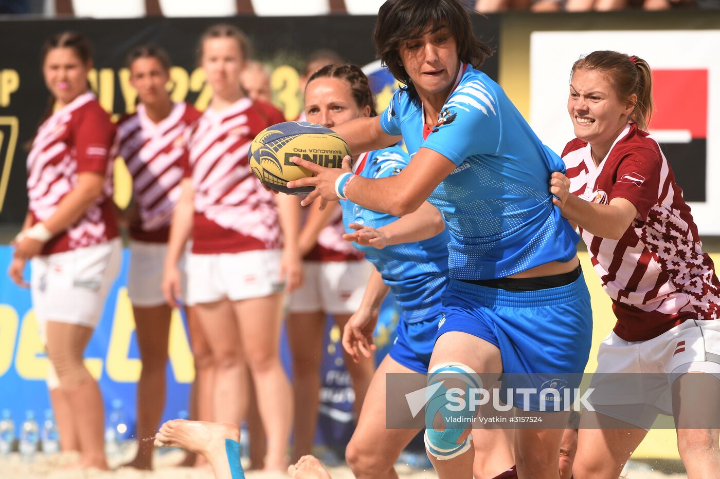 European Beach Fives Rugby Championship. Day One