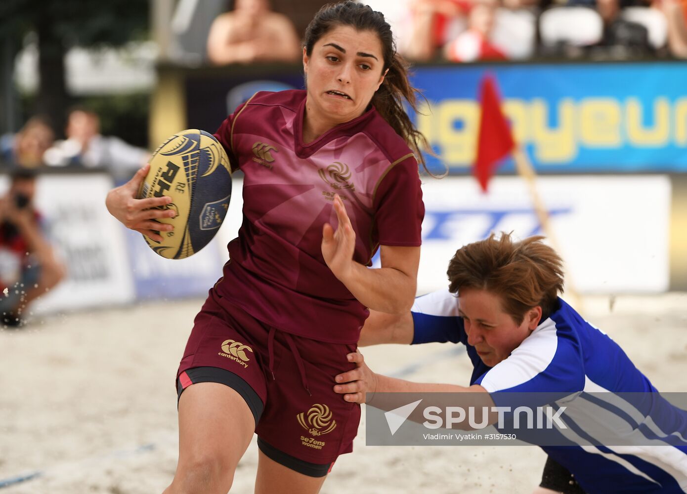 European Beach Fives Rugby Championship. Day one