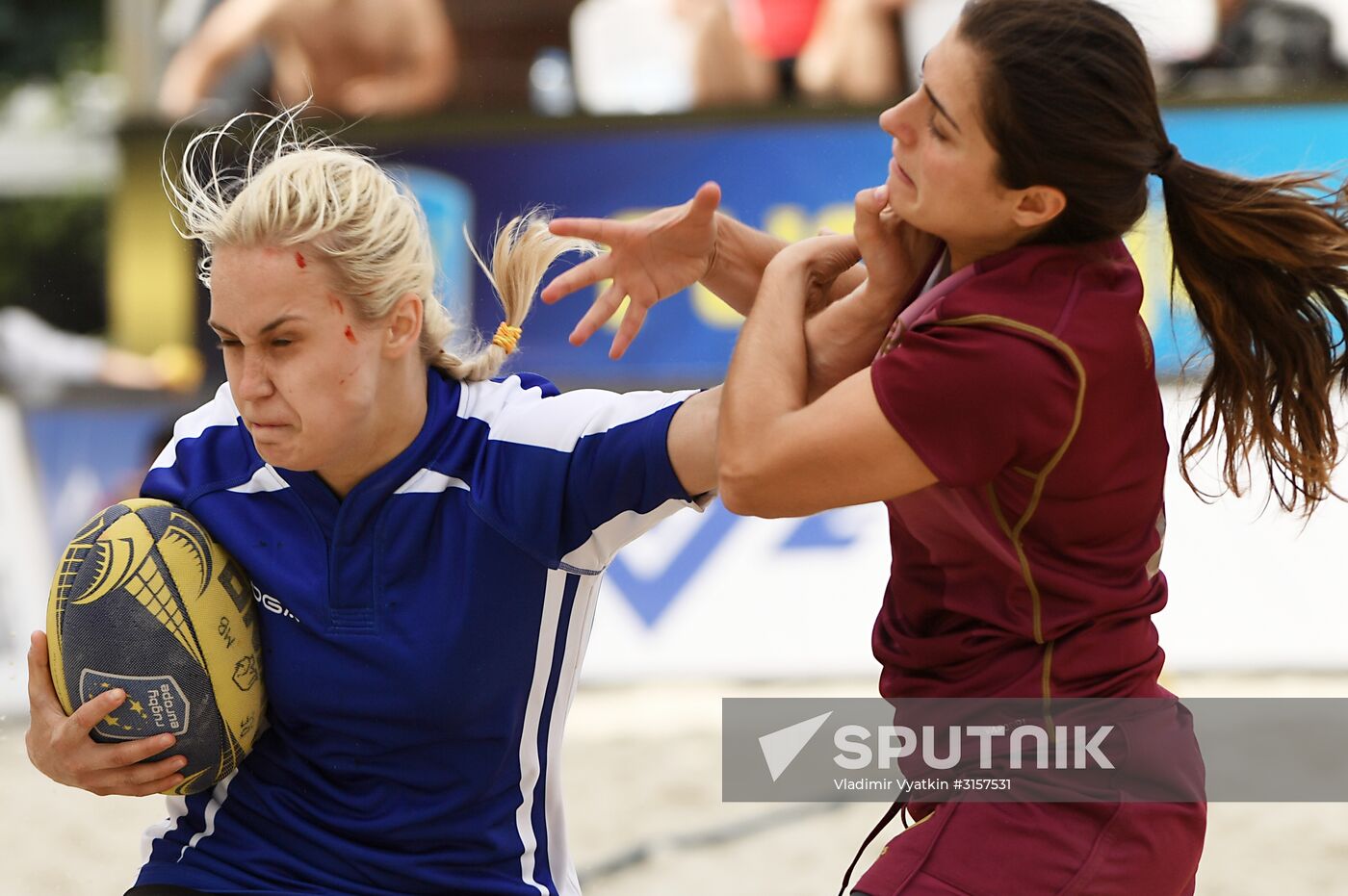 European Beach Fives Rugby Championship. Day one