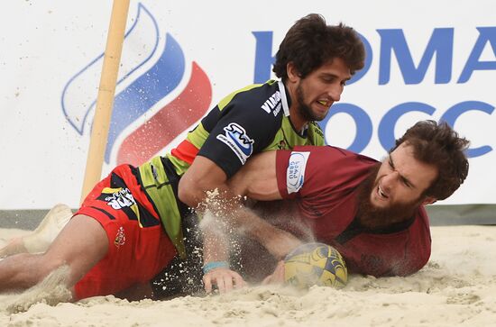 European Beach Fives Rugby Championship. Day one