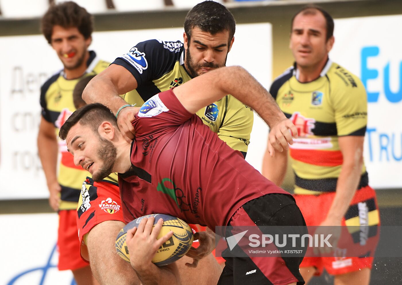 European Beach Fives Rugby Championship. Day one