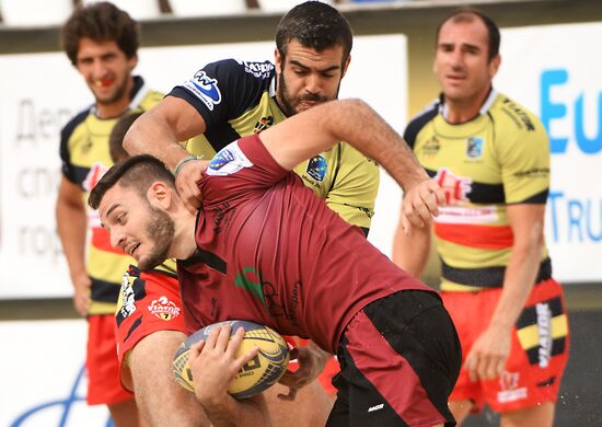 European Beach Fives Rugby Championship. Day one