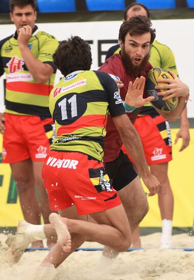 European Beach Fives Rugby Championship. Day one