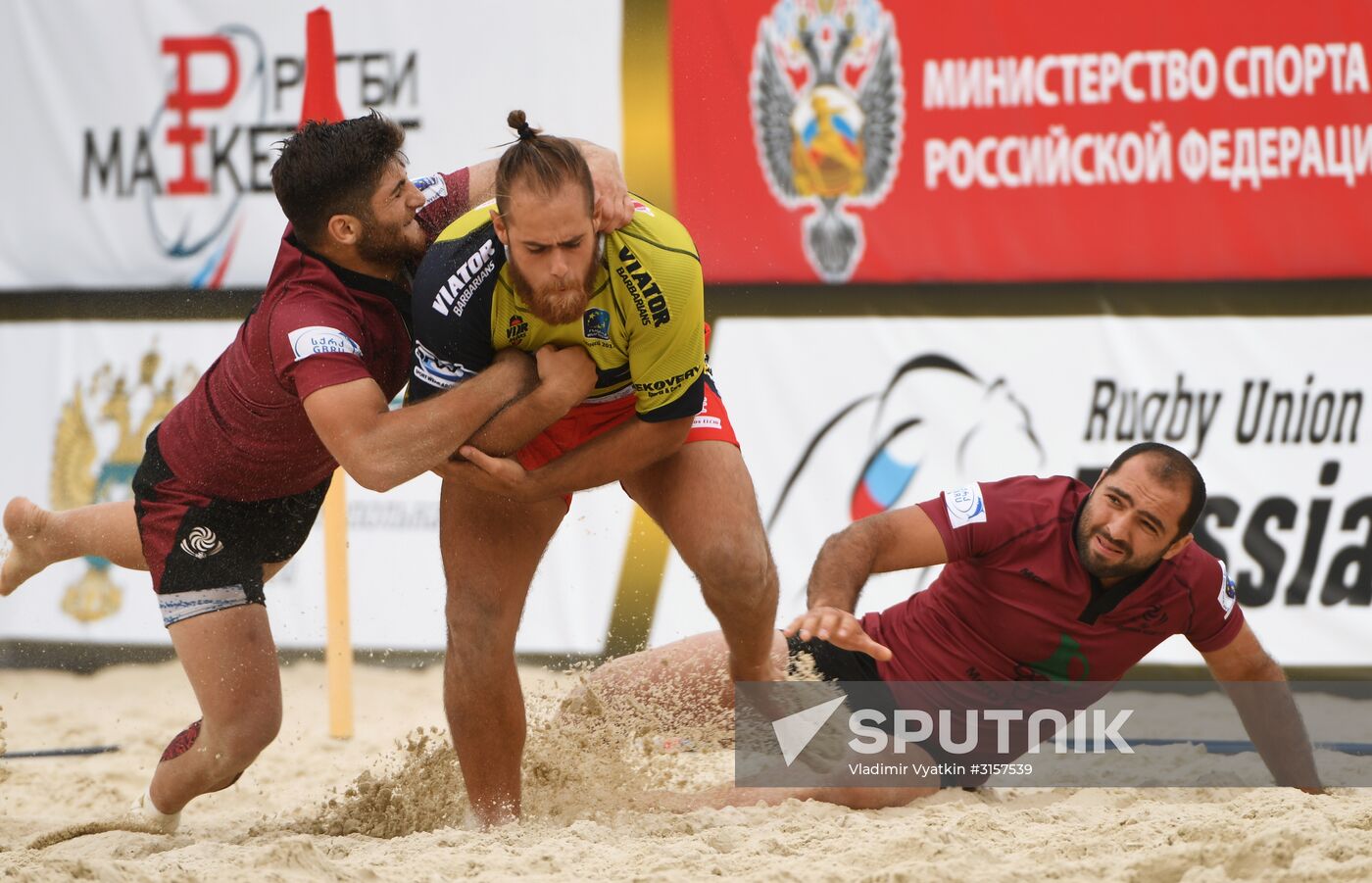 European Beach Fives Rugby Championship. Day one