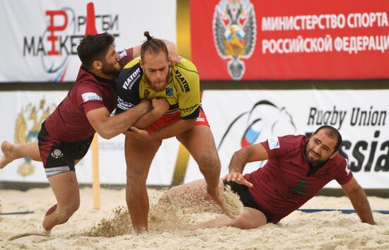 European Beach Fives Rugby Championship. Day one