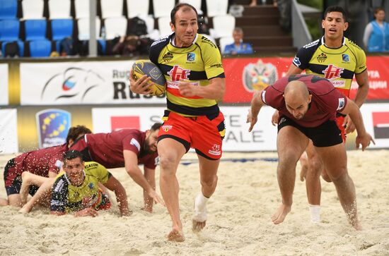 European Beach Fives Rugby Championship. Day one