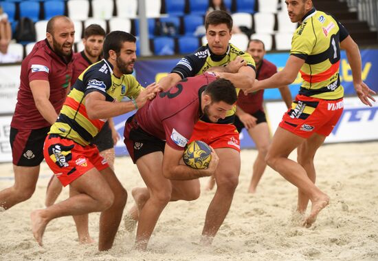 European Beach Fives Rugby Championship. Day one