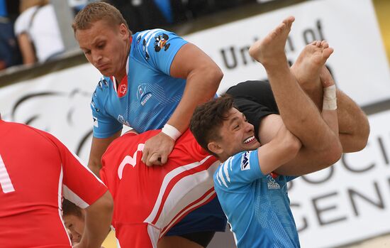 European Beach Fives Rugby Championship. Day one