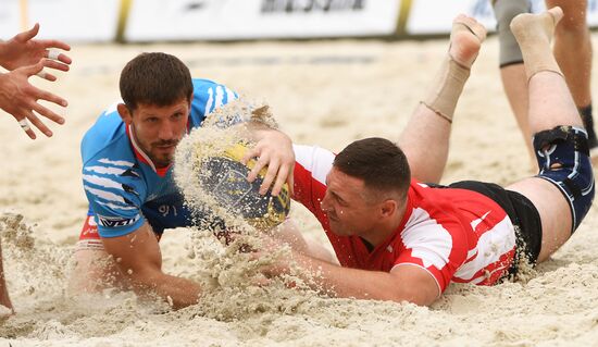 European Beach Fives Rugby Championship. Day one