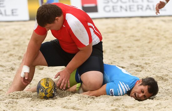 European Beach Fives Rugby Championship. Day one