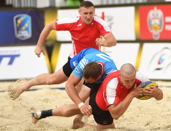 European Beach Fives Rugby Championship. Day one