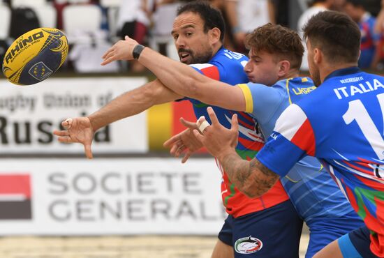 European Beach Fives Rugby Championship. Day one