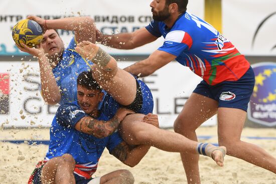 European Beach Fives Rugby Championship. Day one