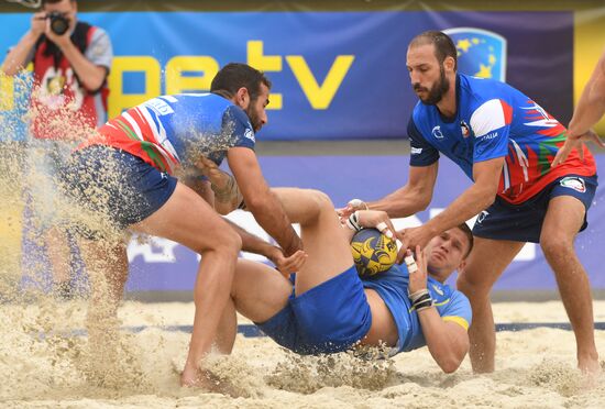 European Beach Fives Rugby Championship. Day one