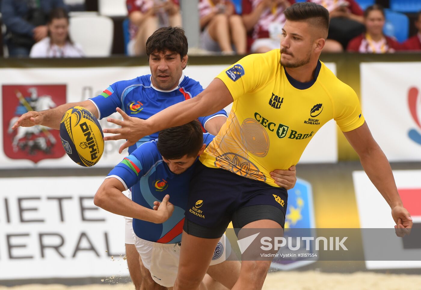 European Beach Fives Rugby Championship. Day one