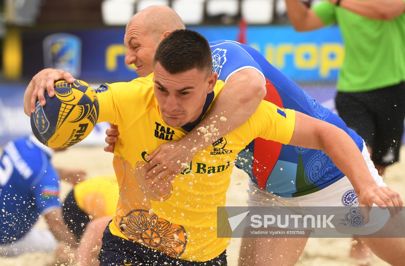 European Beach Fives Rugby Championship. Day one