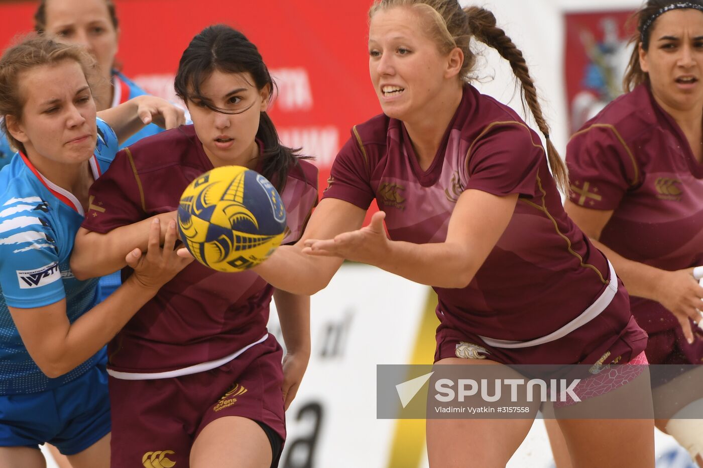 European Beach Fives Rugby Championship. Day one