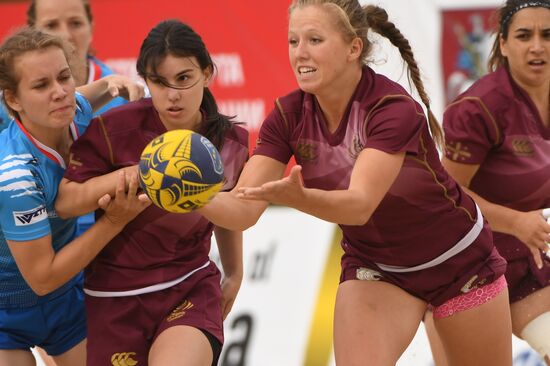 European Beach Fives Rugby Championship. Day one