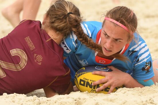 European Beach Fives Rugby Championship. Day one