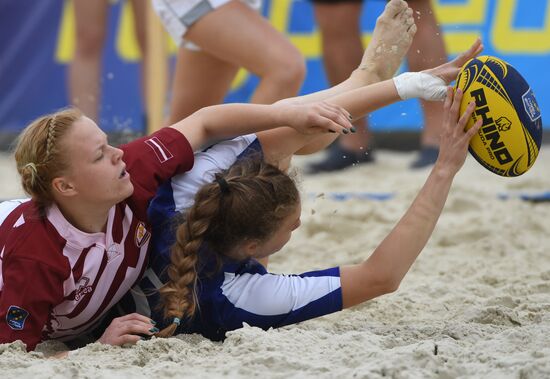 European Beach Fives Rugby Championship. Day one