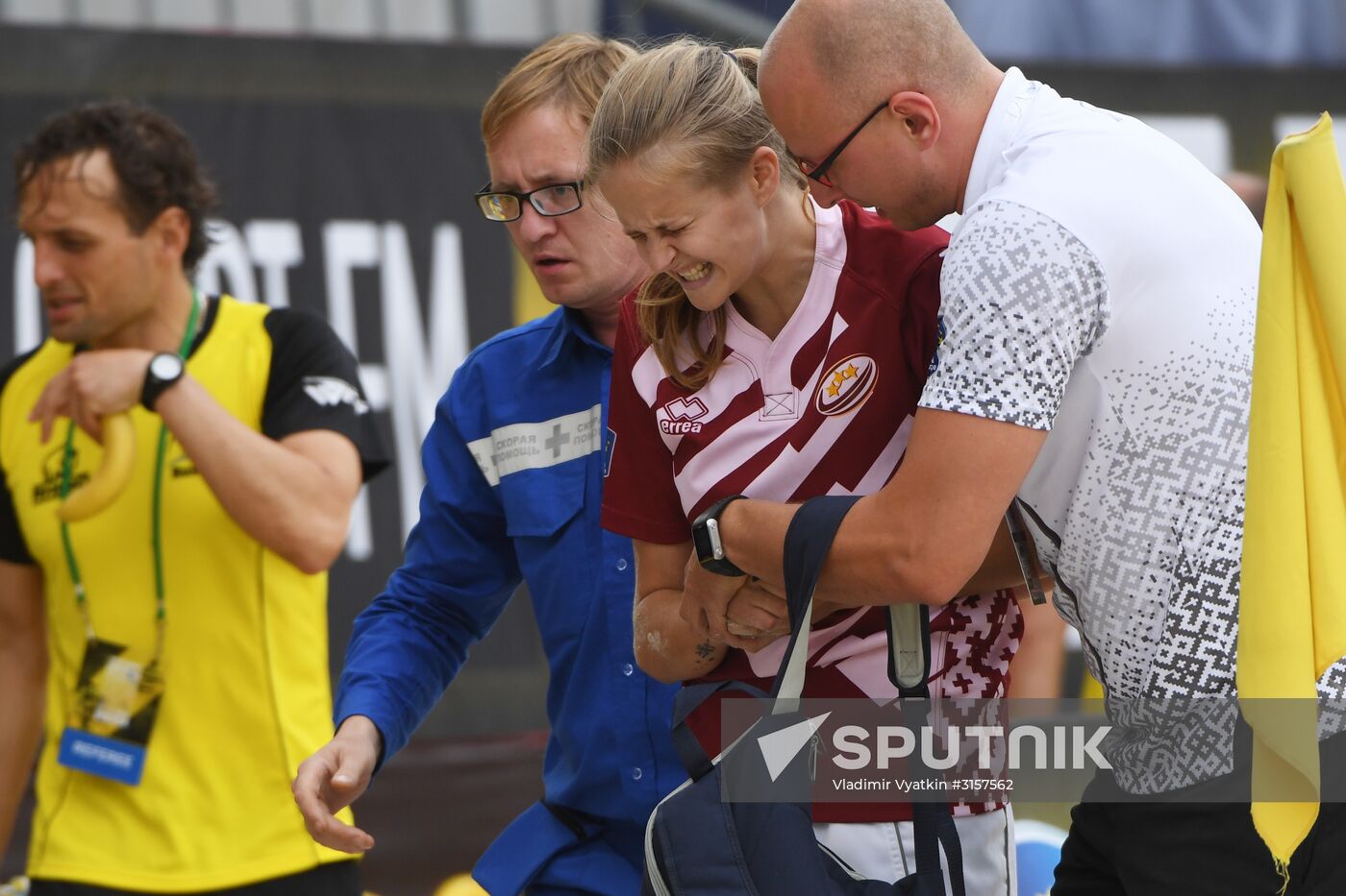 European Beach Fives Rugby Championship. Day one