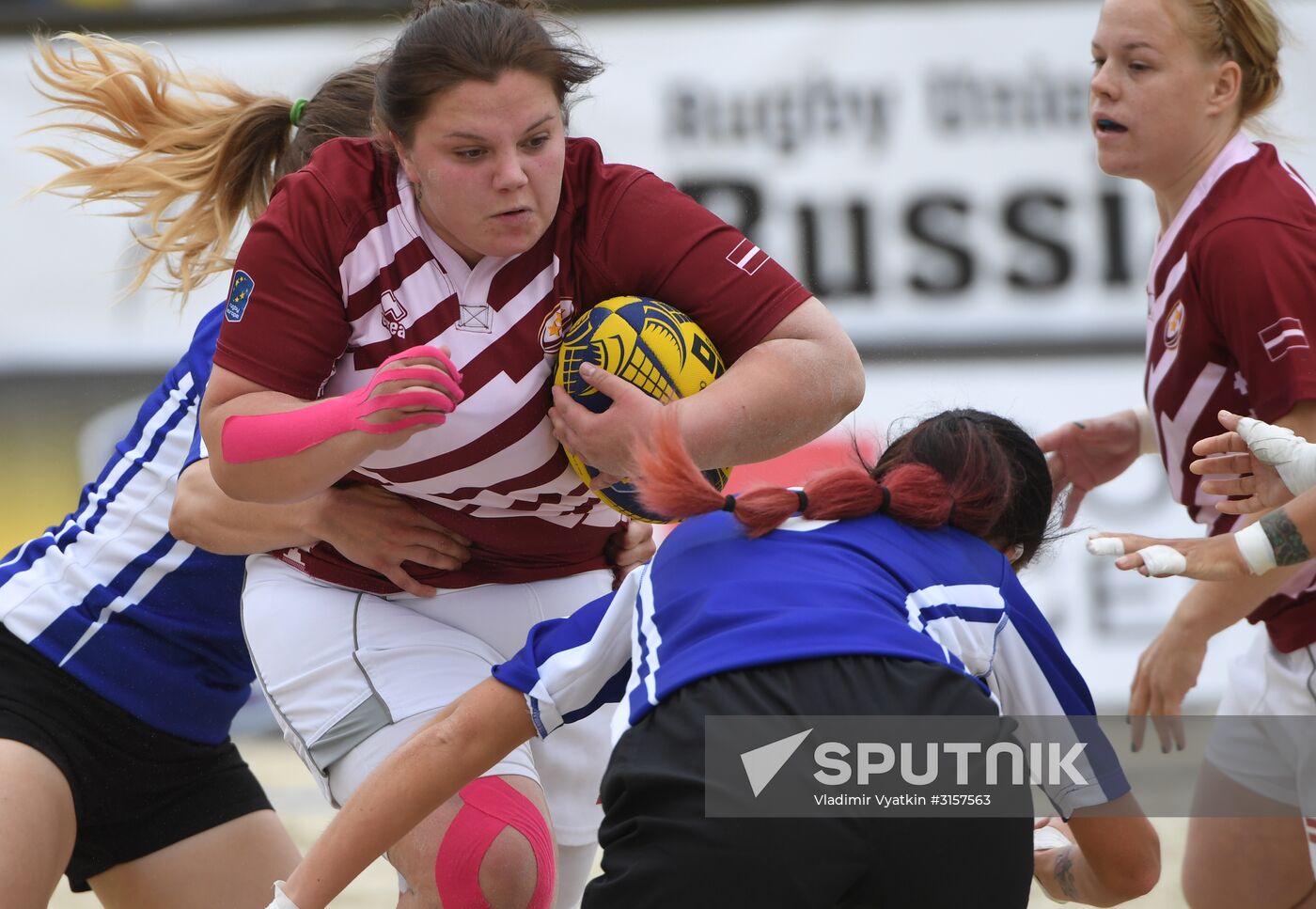 European Beach Fives Rugby Championship. Day one