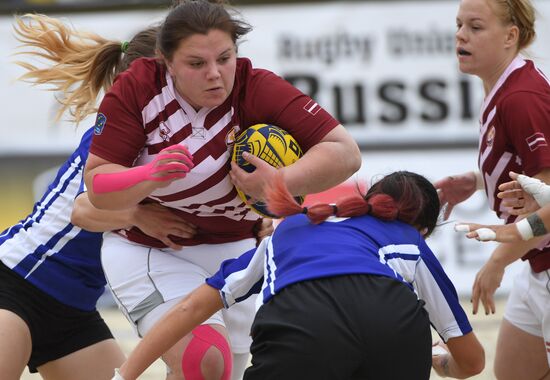 European Beach Fives Rugby Championship. Day one