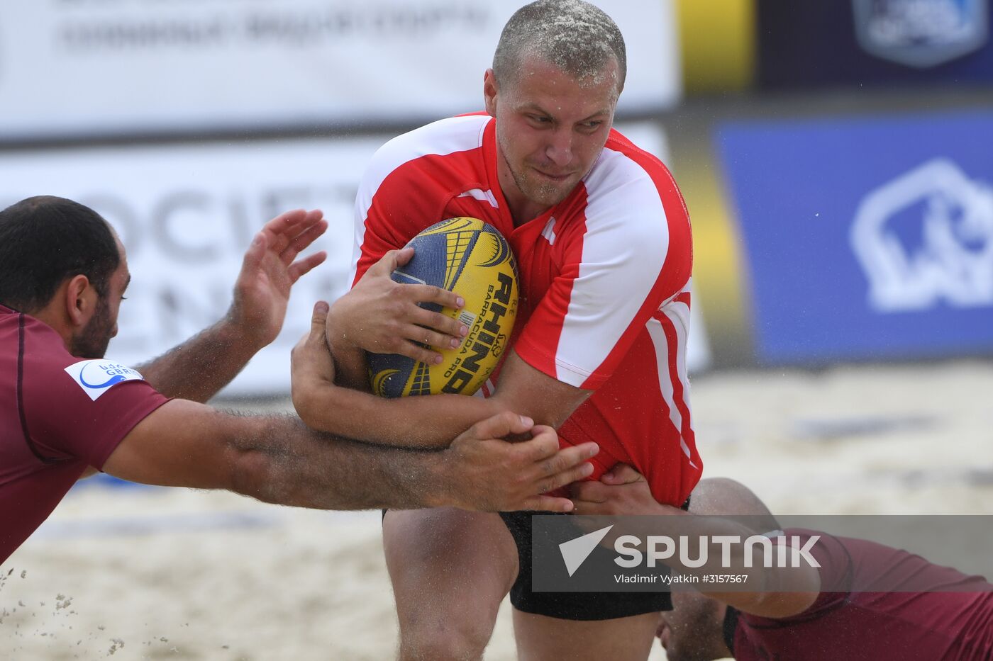 European Beach Fives Rugby Championship. Day one