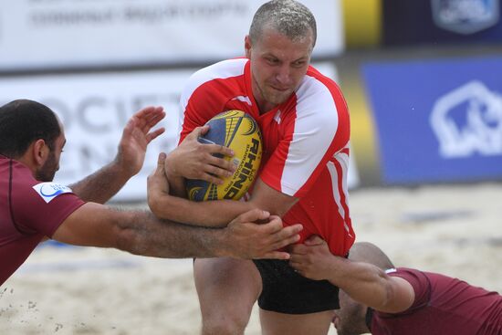 European Beach Fives Rugby Championship. Day one