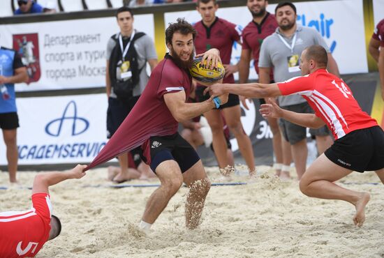 European Beach Fives Rugby Championship. Day one