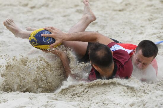 European Beach Fives Rugby Championship. Day one