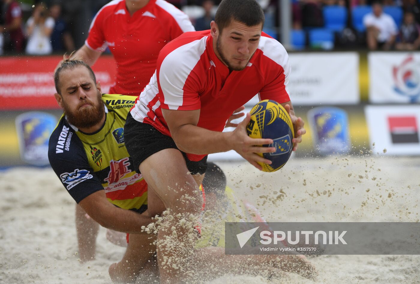 European Beach Fives Rugby Championship. Day one