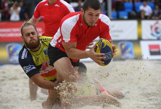 European Beach Fives Rugby Championship. Day one