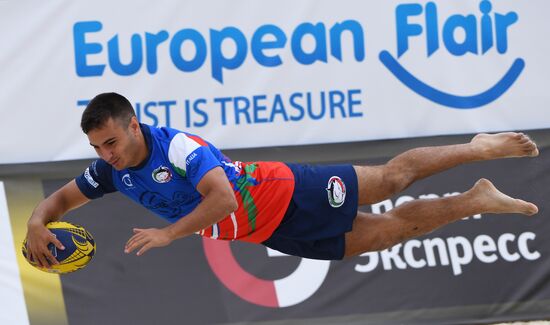 European Beach Fives Rugby Championship. Day one