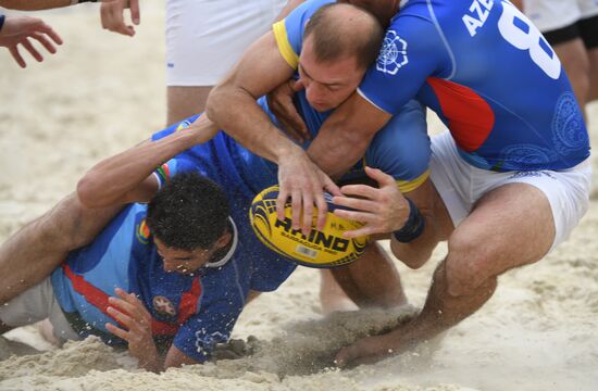 European Beach Fives Rugby Championship. Day one